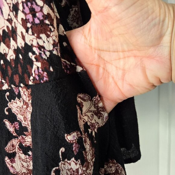 Free People Smooth Talker Open Back Flounce Hem Purple Tunic Dress Size S - Picture 7 of 9